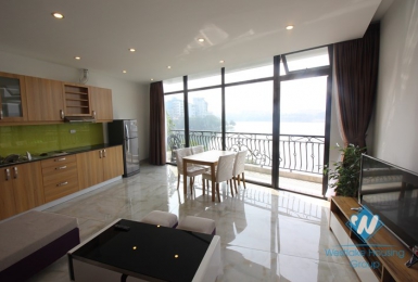 Gorgeous apartment with amazing lake view for rent in Truc Bach, Ba Dinh, Hanoi 